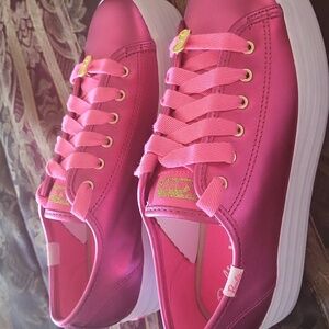 Keds / Barbie Colloboration  Pink Sneakers Boxed New Beautiful So Cool